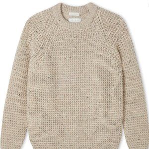 Peregrine Waffle Crew Neck Jumper (Small, Skiddaw color)